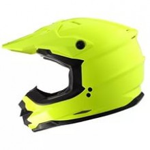 XTR Шлем кроссовый со стеклом DSE1 флуоресцентнно-желтый