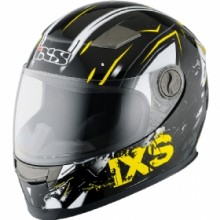 IXS Шлем интеграл детский HX 135 Funky черно-желтый