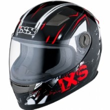 IXS Шлем интеграл детский HX 135 Funky черно-красный