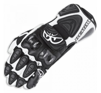 Перчатки кожаные BERIK G-5990 black&white