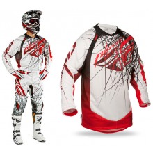 Футболка fly racing evolution clean 2.0 red&black&white