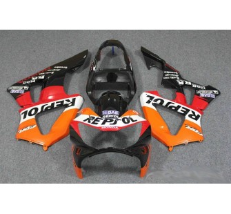 Комплект пластика для мотоцикла Honda CBR929RR 00-01 Repsol оранжевый